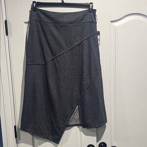 RACHEL Rachel Roy Asymmetrical Charcoal Skirt